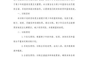  如何利用规矩优化篮球训练和发展计划：提升球员表现的实用指南